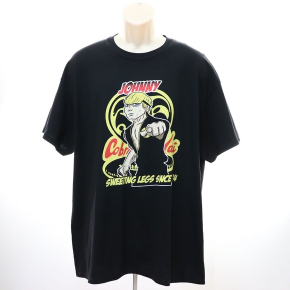 Gildan Other - Cobra Kai Johnny T-Shirt Men's XL Black Sweeping Legs Karate Kid Graphic Tee EUC